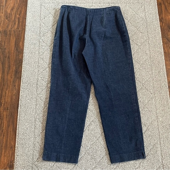 Brooks Brothers Jeans Womens 6 Blue Pull On Tapered Denim Size Zipper Stretch - Picture 6 of 8